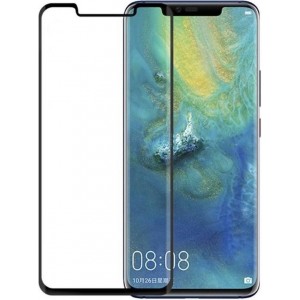 Huawei Mate 20 Pro - Full Cover Screenprotector - Gehard Glas - Zwart