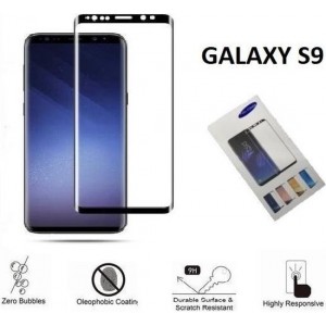 Samsung Galaxy S9 3D Glass screenprotector  Gehard Glas Bescherming Film