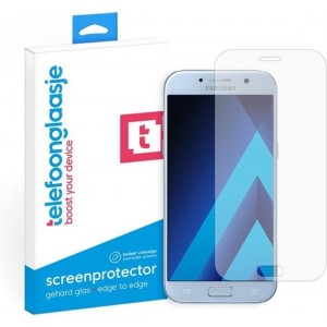 Samsung Galaxy A3 2017 screenprotector gehard glas Edge to Edge - transparant