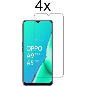 Oppo A5 2020 Screenprotector Glas - Oppo A9 2020 Screenprotector Glas - 4x Tempered Glass Screen Protector