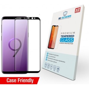 BE-SCHERM Samsung Galaxy S9 Screenprotector Glas (2x) + Installatieframe - Tempered Glass