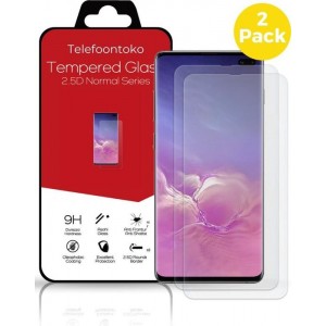 Samsung Galaxy S10 Plus Glazen Screenprotector 2 x | Gehard Beschermglas | Tempered Glass