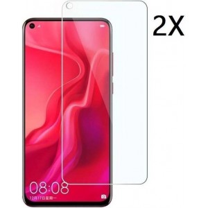 Ntech 2Pack Huawei Nova 4 / Honor view 20 Screenprotector 0.3mm  HD clarity Hardness Tempered Glass