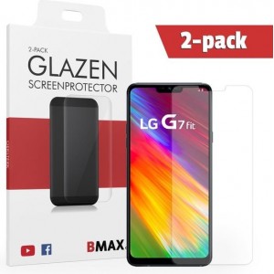 2-pack BMAX Glazen Screenprotector LG G7 Fit Glas / Beschermglas / Tempered Glass / Glasplaatje