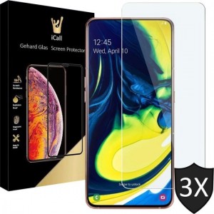 Samsung A80 Screenprotector - Samsung Galaxy A80 Screenprotector - Screen Protector Glas - 3 Stuks