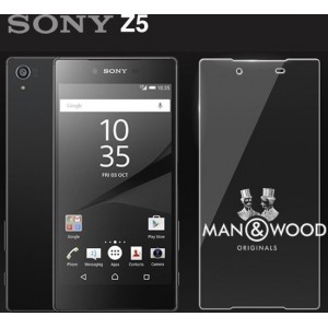 Man & Wood Screenprotector / Schermbescherming ECHT GEHARD GLAS (Tempered Glass) - Sony Xperia Z5