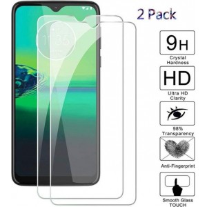 2 Stuks Screenprotector Tempered Glass Glazen Gehard Screen Protector 2.5D 9H (0.3mm) - Motorola Moto G8 Play