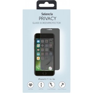 Selencia Gehard Glas Privacy Screenprotector voor de iPhone 8 / 7 / 6s / 6