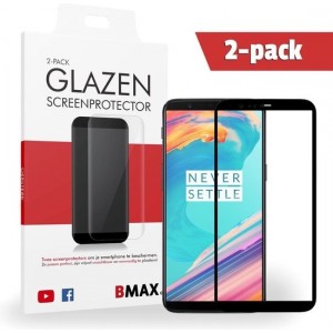 2-pack BMAX Full Cover OnePlus 5T Screenprotector Full Cover 3D | Dekt het volledige scherm | Beschermglas | Tempered Glass