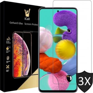 Samsung A51 Screenprotector - Samsung Galaxy A51 Screenprotector - Screen Protector Glas - 3 Stuks