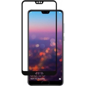Huawei P20 Pro - Full Cover Screenprotector - Gehard Glas - Zwart