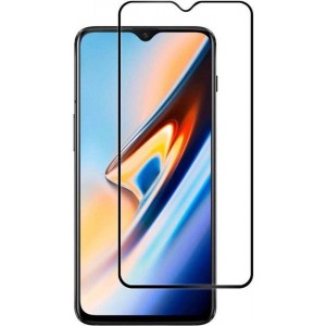 OnePlus 6T Screenprotector Glazen Gehard | Full Screen Cover Volledig Beeld | Tempered Glass - van iCall