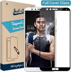 Full Cover Tempered Glass Honor 7X - Zwart