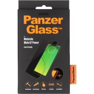 PanzerGlass Case Friendly Screenprotector voor de Motorola Moto G7 Power - Zwart