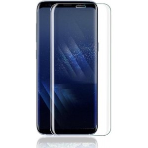 Screenprotector Geschikt voor Samsung Galaxy S8 - Edged (3D) Glas PET Folie Screenprotector Transparant 0.2mm 9H