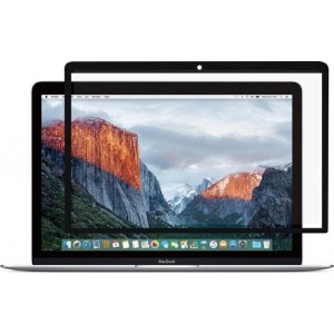 Mobigear Kunststof Screenprotector Zwart Apple Macbook 12 inch