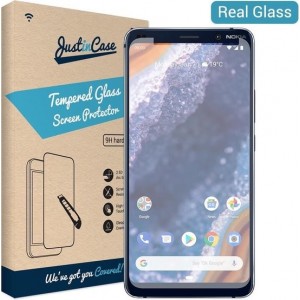 Just in Case Tempered Glass Nokia 9 PureView Protector - Arc Edges