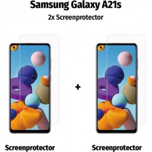 Samsung Galaxy A21s - Screenprotector Verhard Tempered Glas - 2 Stuks