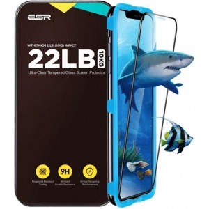 ESR 3D Full Cover Glass Apple iPhone Xs / X with installation frame - Zwart