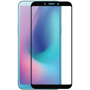 Samsung Galaxy A6s - Full Cover Screenprotector - Gehard Glas - Zwart