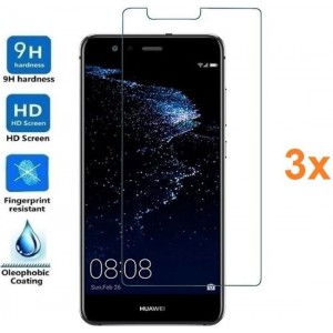 3 Stuks Screenprotector Tempered Glass Glazen Gehard Screen Protector 2.5D 9H (0.3mm) - Huawei P10 Lite