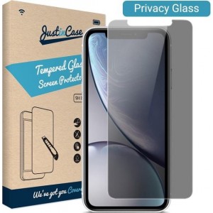 Just in Case Privacy Tempered Glass Apple iPhone XR Protector - Arc Edges