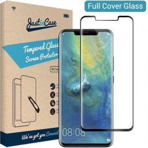 Just in Case Full Cover Tempered Glass Huawei Mate 20 Pro Protector - Black