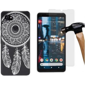 MP Case screenprotector + Gratis Spring back cover voor Google Pixel 2 XL