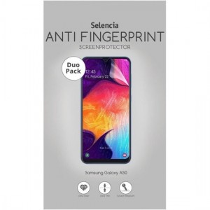 Selencia Duo Pack Anti-fingerprint Screenprotector voor de Samsung Galaxy A50