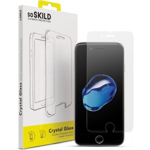 SoSkild Screenprotector Crystal Double Tempered Glass voor iPhone SE (2020) / 8 / 7