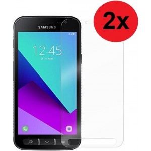 Samsung Galaxy Xcover 4 / 4s Screenprotector 2x Pearlycase Beschermglas Tempered Gehard Glas 2.5D 9H (2 stuks)