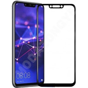 Huawei Nova 3 - Full Cover Screenprotector - Gehard Glas - Donker Blauw