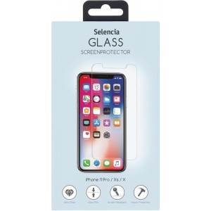 Selencia Gehard Glas Screenprotector voor iPhone Xs - Transparant