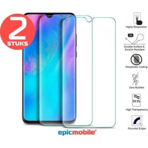 Epicmobile - Huawei P30 Lite 2 Stuks Screenprotector - Tempered Glass – Gehard Glas 9H - Voordeelbundel