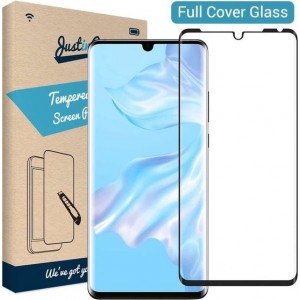 Just in Case Full Cover Tempered Glass Huawei P30 Pro Protector - Black