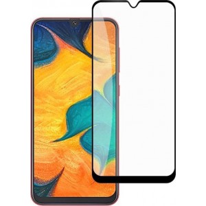 Samsung Galaxy A50s Screenprotector - Samsung Galaxy A50s Screen Protector Bescherm Glas Full Cover Zwart