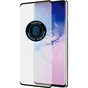 Azuri screenprotector curved tempered glass RINOX ARMOR - Voor Samsung Galaxy S10