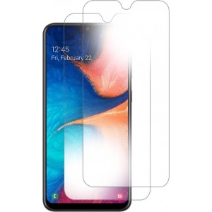 MMOBIEL 2 Stuks Samsung Galaxy A20 / A205 Glazen Screenprotector Tempered Gehard Glas 2.5D 9H (0.26mm) - inclusief Cleaning Set