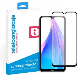 Xiaomi Redmi Note 8T screenprotector gehard glas Edge to Edge