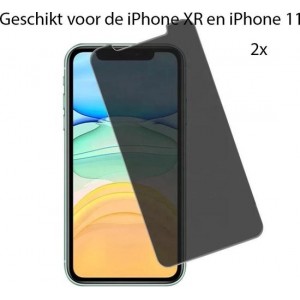 iPhone XR / iPhone 11 Glazen (PRIVACY) Screenprotector 2x