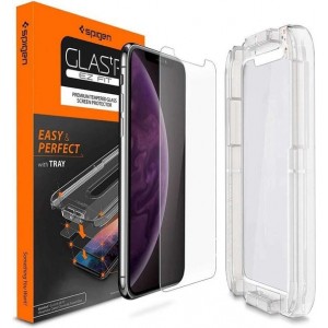 Spigen Glass Apple iPhone 11 Pro Max / iPhone XS Max Met Montage Frame EZ - Transparant