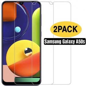 Samsung Galaxy A50S Screenprotector - 2X Tempered Glass - 9H Anti Shock - 2Pack voordeelpack - Epicmobile