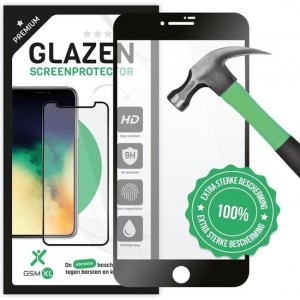 Apple iPhone 8 - Premium full cover Screenprotector - Tempered glass - Case friendly