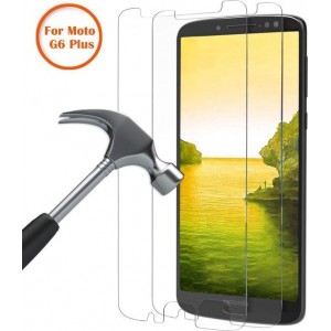 2 Pack - Motorola Moto G6 + / Moto G6 Plus Beschermglas Screen Protector / Tempered Glass Screen