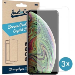 Just in Case Screen Protector Apple iPhone XS - Crystal Clear - 3 stuks