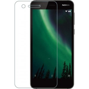 Azuri screenprotector Tempered Glass flatt - Voor Nokia 2 - Transparant