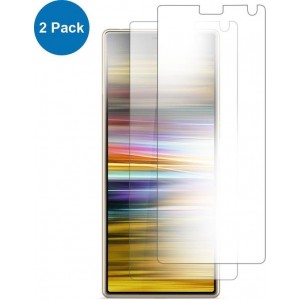 MMOBIEL 2 Stuks Sony Xperia 10 Plus Glazen Screenprotector Tempered Gehard Glas 2.5D 9H (0.26mm) - inclusief Cleaning Set