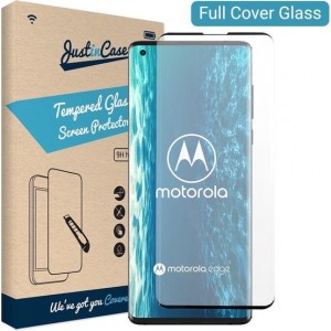 Just in Case Full Cover Tempered Glass Edge Plus Protector - Black