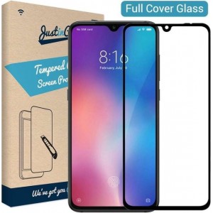 Just in Case Full Cover Tempered Glass Xiaomi Mi 9 Protector - zwart