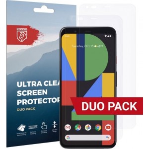 Rosso Google Pixel 4 Ultra Clear Screen Protector Duo Pack